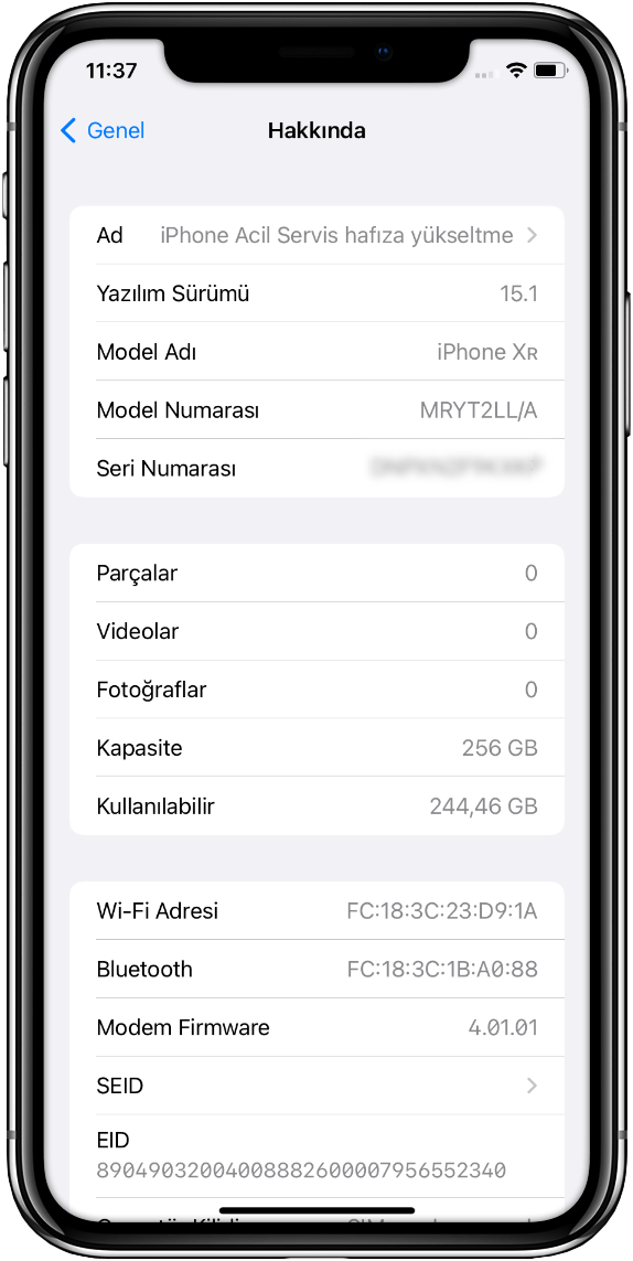 iPhone Hafıza Yükseltme